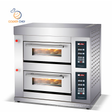 gas digital panel 2 decks 2 trays 6 trays cake baking oven gas pizza oven commercial bakery gas oven